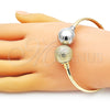 Aro Individual 07.383.0002 Oro Laminado, Diseño de Bola, Mate, Dos Tonos (05 MM Thickness, One size fits all)