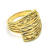 Anillo Elegante 01.233.0031.09 Oro Laminado, Diamantado, Tono Dorado (Size 9)