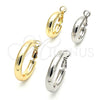 Argolla Mediana 02.179.0005.30 Oro Laminado, Diseño de Hueco, Pulido, Tono Dorado
