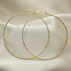 Argolla Extra Grande 02.168.0039.1.70 Oro Laminado, Diamantado, Tres Tonos
