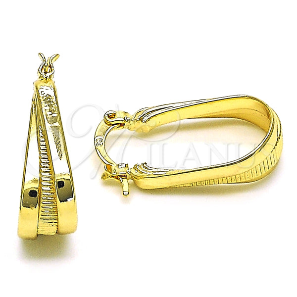Argolla Pequeña 02.170.0410.15 Oro Laminado, Diamantado, Tono Dorado