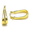 Argolla Pequeña 02.170.0410.15 Oro Laminado, Diamantado, Tono Dorado