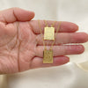 Collares con Dije 04.02.0019 Oro Laminado, Diseño de Espíritu Santo, Pulido, Tono Dorado (01 MM Thickness, 16 Inches Length)