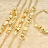 Kit Surtido de 12 Pulseras con Dijes Deslizantes de Oro Laminado al por mayor — SKU 151267