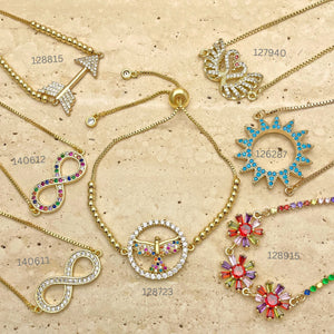 Kit Surtido de 20 Pulseras Ajustables de Oro Laminado al por mayor — SKU 151268