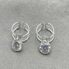 Earcuff 02.401.0077 Plata Rodinada, con Zirconia Cubica Blanca, Pulido, Tono Plateado