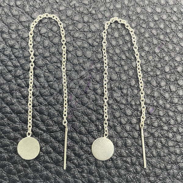 Arete Violador 02.401.0080 Plata Rodinada, Diseño de Bola, Pulido, Tono Plateado