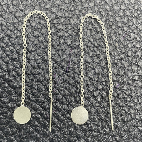 Arete Violador 02.401.0080 Plata Rodinada, Diseño de Bola, Pulido, Tono Plateado