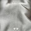 Arete Violador 02.401.0081 Plata Rodinada, Diseño de Corazón, Pulido, Tono Plateado