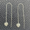 Arete Violador 02.401.0081 Plata Rodinada, Diseño de Corazón, Pulido, Tono Plateado
