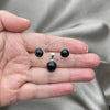 Juego de Arete y Dije de Adulto 10.392.0004 Plata Rodinada, con Perla Verde, Pulido, Tono Plateado