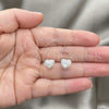 Arete Dormilona 02.399.0052 Plata Rodinada, con Perla Marfil, Pulido, Tono Plateado