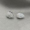 Arete Dormilona 02.399.0056 Plata Rodinada, con Perla Marfil, Pulido, Tono Plateado