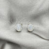 Arete Dormilona 02.399.0058 Plata Rodinada, con Perla Marfil, Pulido, Tono Plateado