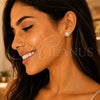 Arete Dormilona 02.399.0059 Plata Rodinada, con Marfil Perla, Pulido, Tono Plateado