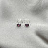 Arete Dormilona 02.397.0039.02 Plata Rodinada, con Zirconia Cubica Dark Ametista, Pulido, Tono Plateado