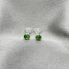 Arete Dormilona 02.397.0039.08 Plata Rodinada, con Zirconia Cubica Peridoto, Pulido, Tono Plateado