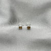 Arete Dormilona 02.397.0039.12 Plata Rodinada, con Zirconia Cubica Topacio Azul, Pulido, Tono Plateado