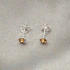 Arete Dormilona 02.397.0039.12 Plata Rodinada, con Zirconia Cubica Topacio Azul, Pulido, Tono Plateado