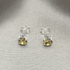 Arete Dormilona 02.397.0040.11 Plata Rodinada, con Zirconia Cubica Aqua Azul, Pulido, Tono Plateado