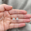 Arete Dormilona 02.397.0041.02 Plata Rodinada, con Zirconia Cubica Chrysolite Opal, Pulido, Tono Plateado
