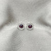 Arete Dormilona 02.397.0041.05 Plata Rodinada, con Zirconia Cubica Dark Ametista, Pulido, Tono Plateado