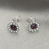 Arete Dormilona 02.397.0041.05 Plata Rodinada, con Zirconia Cubica Dark Ametista, Pulido, Tono Plateado