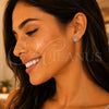 Arete Dormilona 02.397.0041.07 Plata Rodinada, con Zirconia Cubica Blanca, Pulido, Tono Plateado