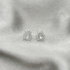 Arete Dormilona 02.397.0041.07 Plata Rodinada, con Zirconia Cubica Blanca, Pulido, Tono Plateado
