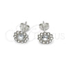 Arete Dormilona 02.397.0041.07 Plata Rodinada, con Zirconia Cubica Blanca, Pulido, Tono Plateado