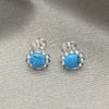 Arete Dormilona 02.397.0042.01 Plata Rodinada, con Perla Turquoise, Pulido, Tono Plateado