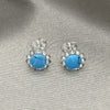 Arete Dormilona 02.397.0042.01 Plata Rodinada, con Perla Turquoise, Pulido, Tono Plateado