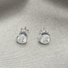 Arete Dormilona 02.408.0087 Plata Rodinada, con Zirconia Cubica Blanca, Pulido, Tono Plateado