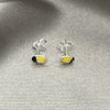 Arete Dormilona 02.406.0001.01 Plata Rodinada, Esmaltado Amarillo, Tono Plateado