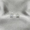 Arete Dormilona 02.392.0020 Plata Rodinada, Diseño de Estrella, Pulido, Tono Plateado