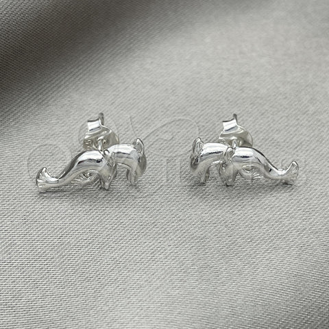 Arete Dormilona 02.392.0029 Plata Rodinada, Diseño de Ãrbol, Pulido, Tono Plateado