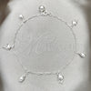 Tobillera de Dije 03.409.0037.10 Plata Rodinada, Diseño de Delfín, Pulido, Tono Plateado (10 Pulgadas de Largo)