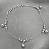 Pulsera Elegante 03.407.0003.07 Plata Rodinada, Diseño de Bola, Pulido, Tono Plateado (7 Pulgadas de Largo)