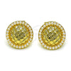 Arete Dormilona 02.379.0035 Oro Laminado, con Marfil Perla, Pulido, Tono Dorado