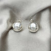 Arete Dormilona 02.401.0055.14 Plata Rodinada, Diseño de Bola, Pulido, Tono Plateado