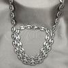 Collar y Pulsera 06.278.0006 Acero Inoxidable, Diseño de Puff Mariner, Pulido, Crudo