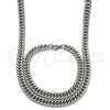 Collar y Pulsera 06.278.0013 Acero Inoxidable, Diseño de Miami Cubana, Pulido, Crudo