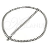 Collar y Pulsera 06.278.0015 Acero Inoxidable, Diseño de Cubana Concava, Pulido, Crudo