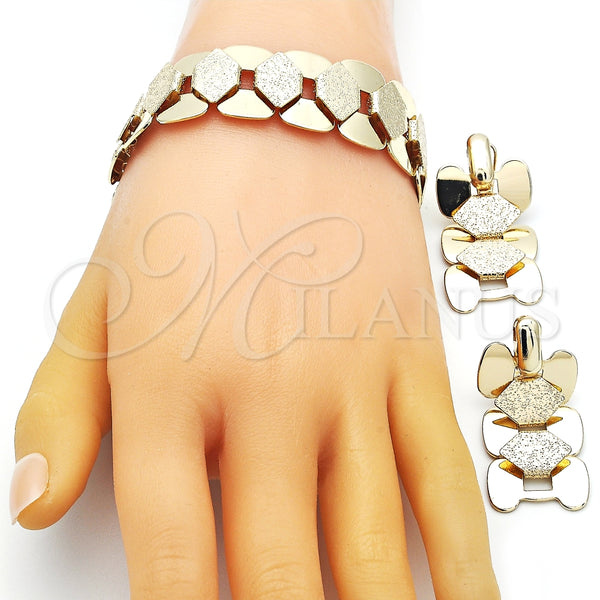Collar, Pulsera y Dije 06.372.0061 Oro Laminado, Mate, Tono Dorado