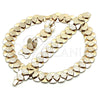 Collar, Pulsera y Dije 06.372.0061 Oro Laminado, Mate, Tono Dorado