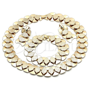 Collar, Pulsera y Dije 06.372.0061 Oro Laminado, Mate, Tono Dorado