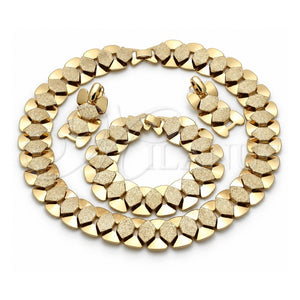 Collar, Pulsera y Dije 06.372.0061 Oro Laminado, Mate, Tono Dorado