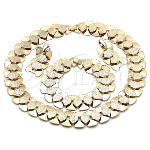 Collar, Pulsera y Dije 06.372.0061 Oro Laminado, Mate, Tono Dorado