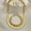 Collar, Pulsera y Dije 06.372.0062 Oro Laminado, Pulido, Tono Dorado