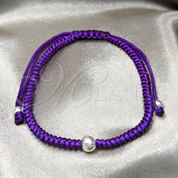 Pulsera Elegante 03.401.0032.07 Plata Rodinada, Diseño de Bola, Pulido, Tono Plateado (7 Pulgadas de Largo)